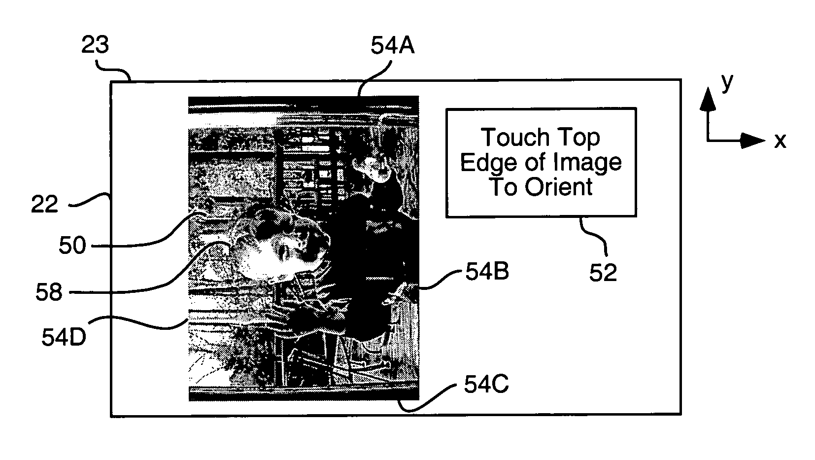 Method for orienting a digital image on a display of an image display device