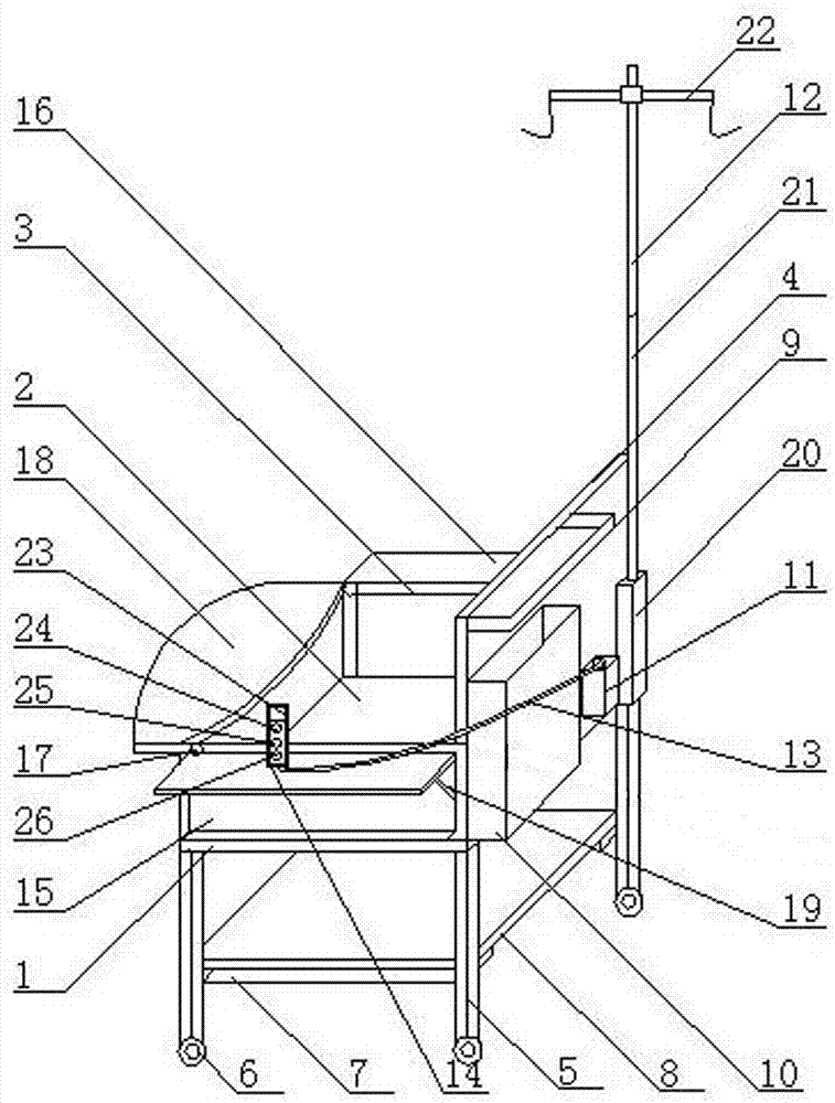 Multifunctional transfusion chair