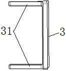 Clamping device for lining rigidity test