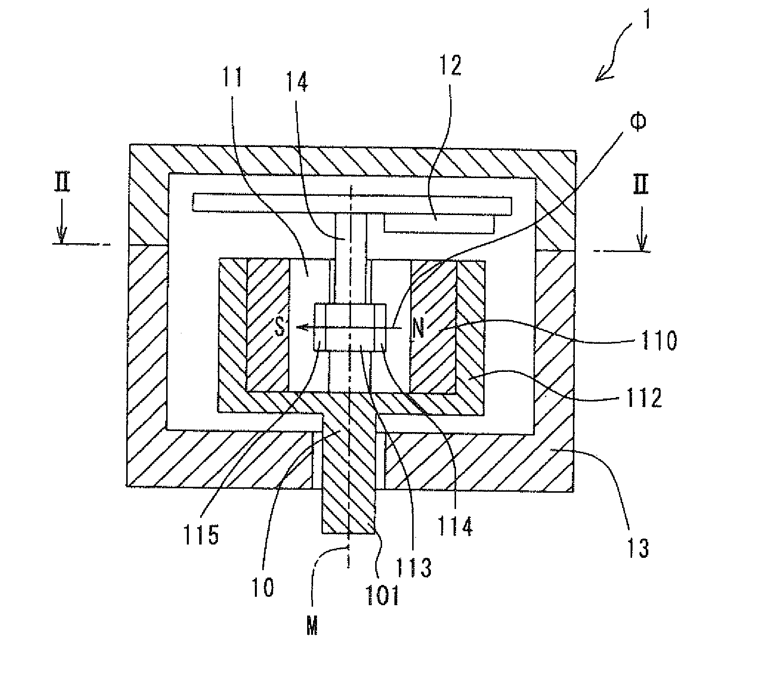 Rotation angle detecting device