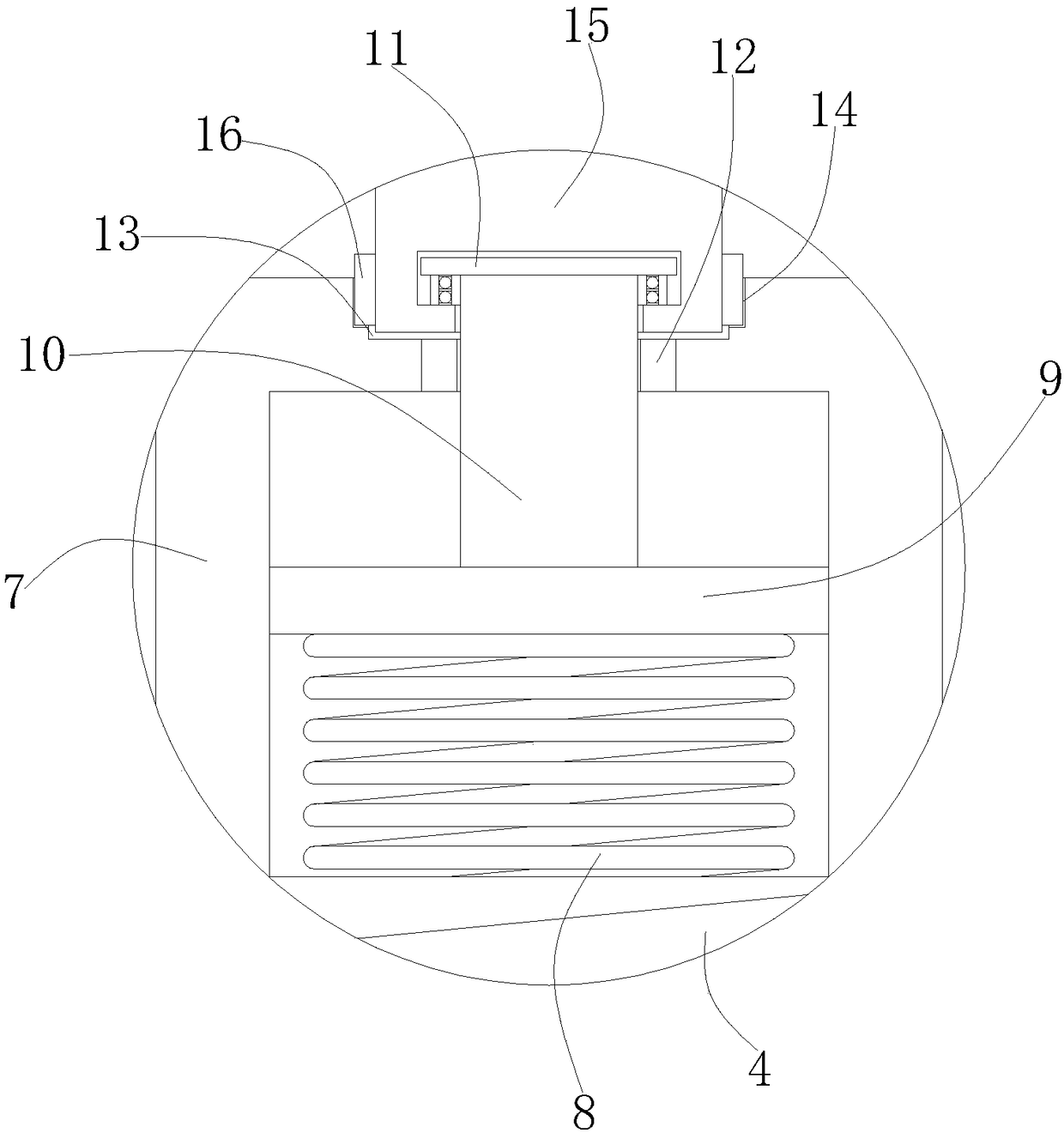 Special-purpose needle gauge for measuring gap of cement paste mixer