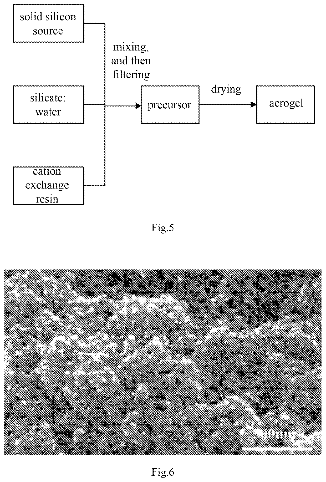 Silica aerogel preparation method and aerogel prepared using said method