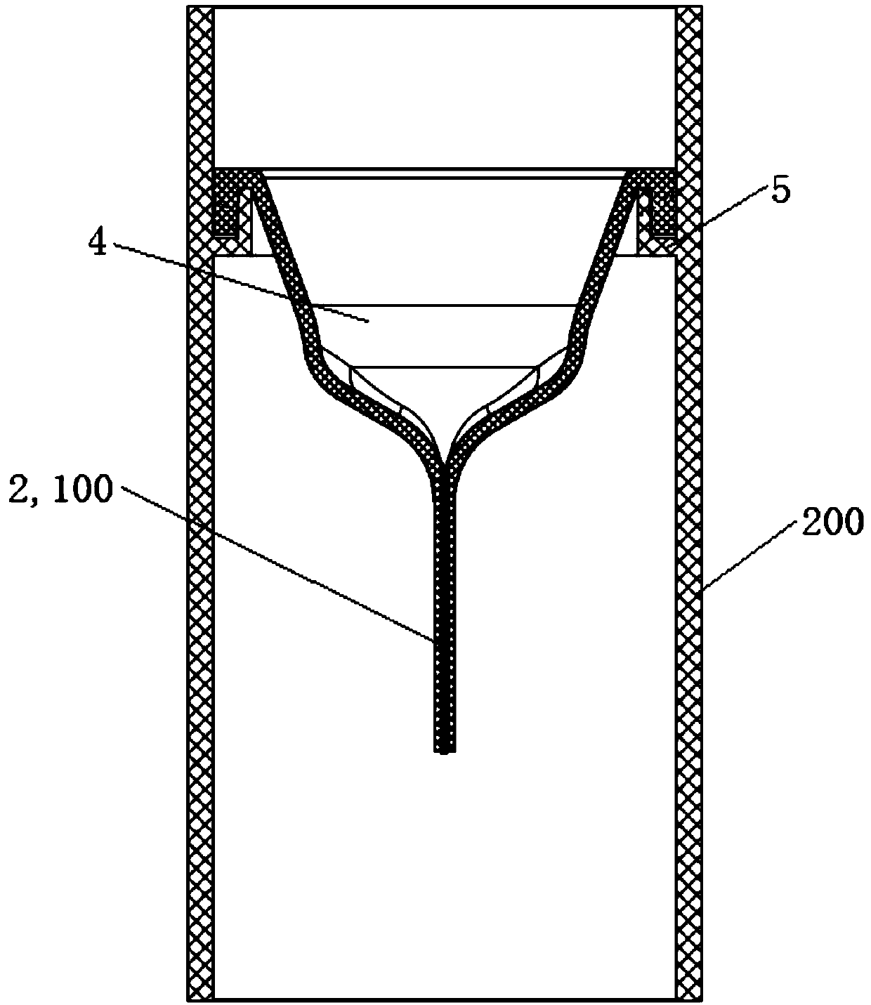 Drainage and noise reduction structure of washing machine and washing machine