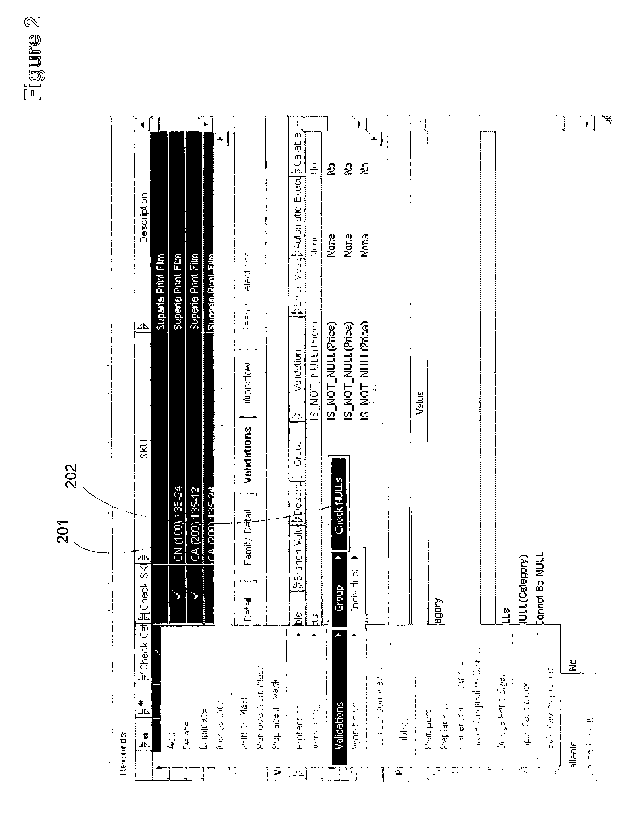 Method for performing expression-based validation