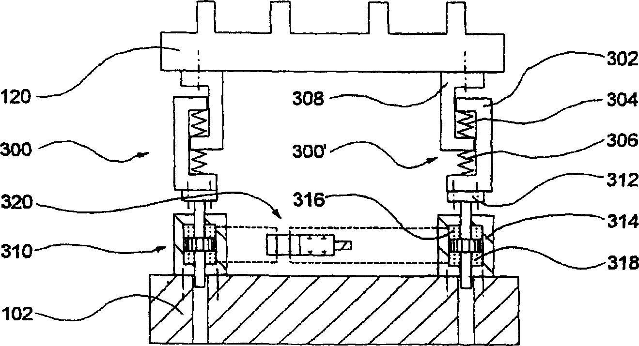 Compaction device for compacting moulded bodies from granular substances and method thereof