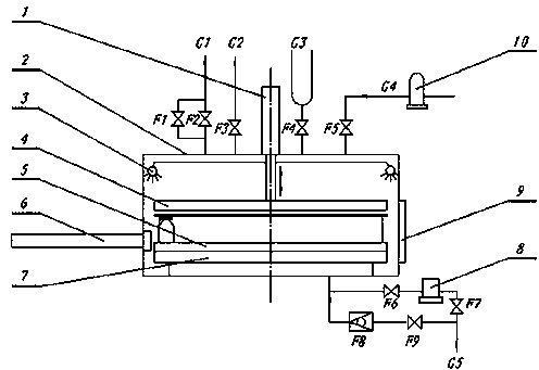 Gradient-method vacuumizing process and device for full-pressure-plug antibiotics bottle