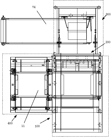 Packaging bag feeding, taking and supporting equipment and method