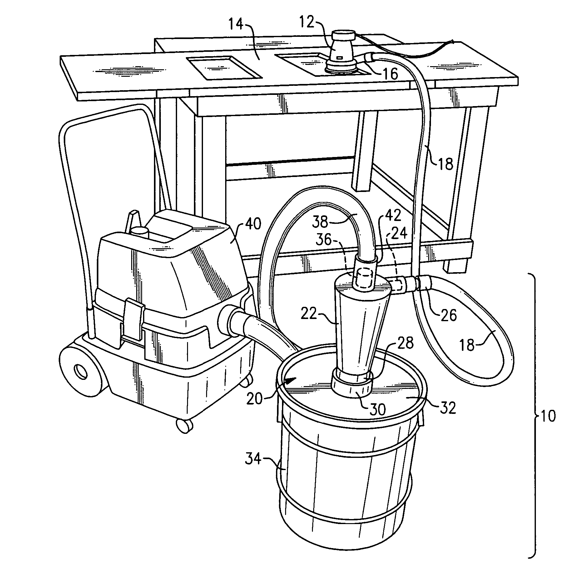 Auxiliary dust collection system