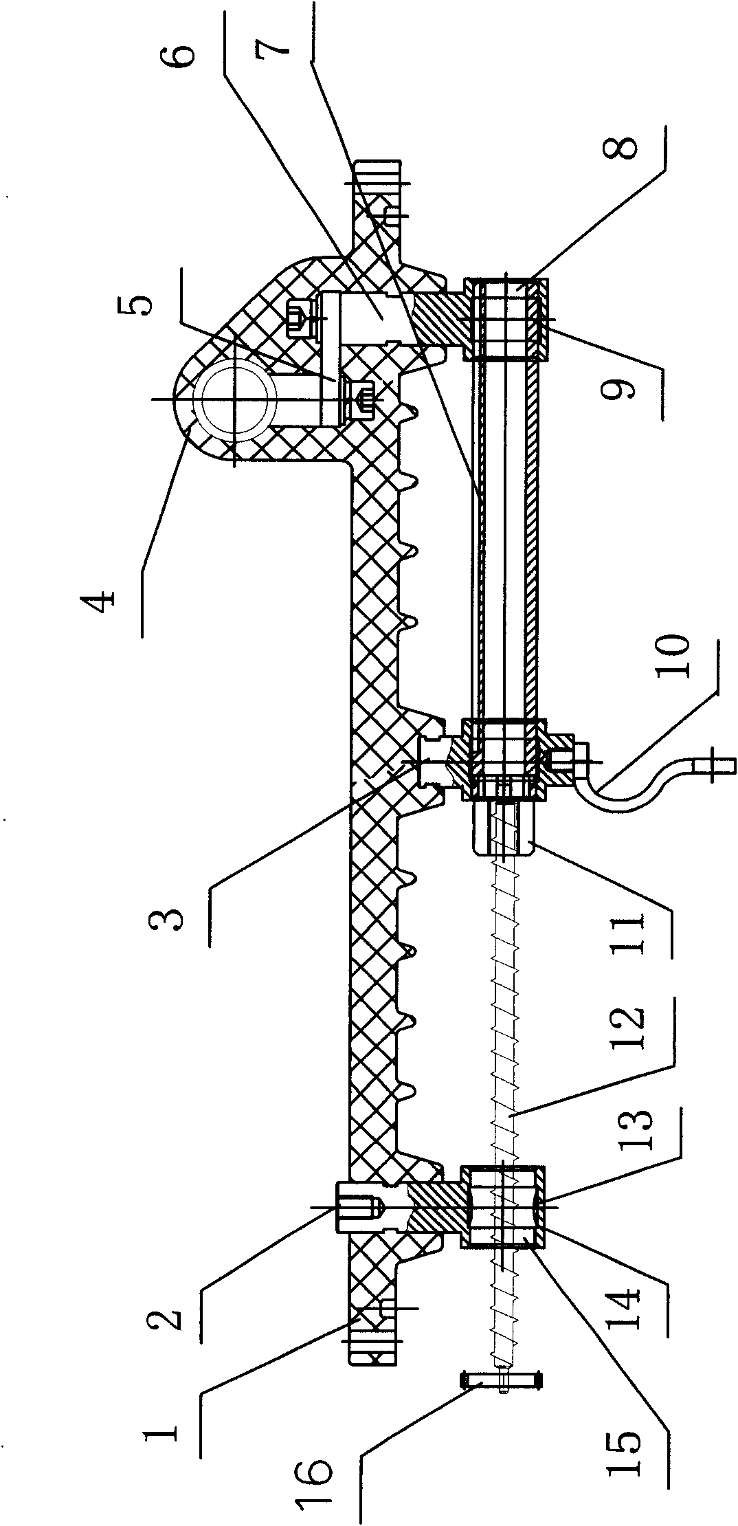 Epoxy-pouring full-insulation solid isolating switch