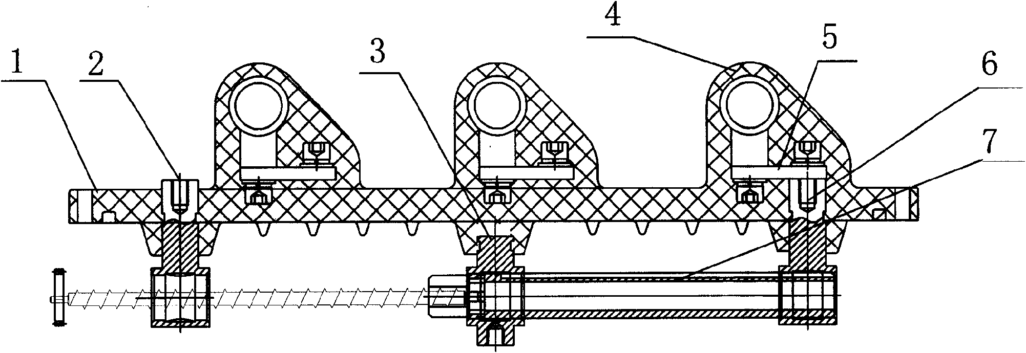 Epoxy-pouring full-insulation solid isolating switch