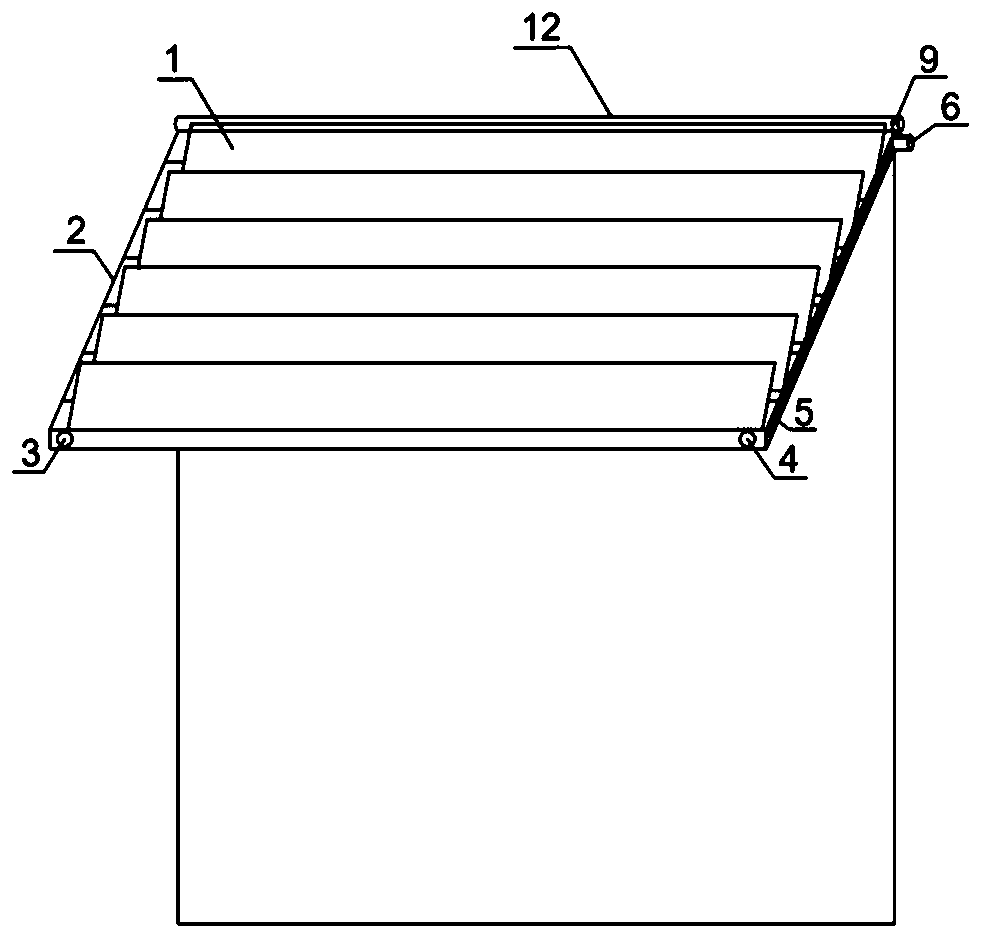 Louvered self-adjusting household photovoltaic system with protective device