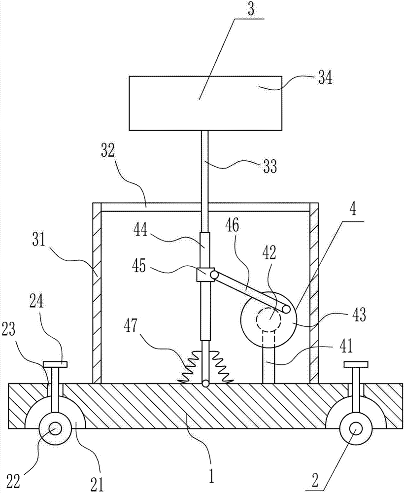 High-efficiency road condition prompting device for intelligent parking lot