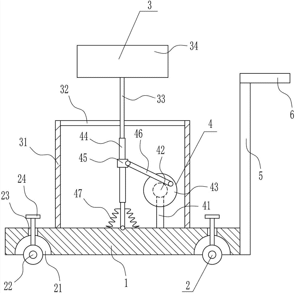 High-efficiency road condition prompting device for intelligent parking lot