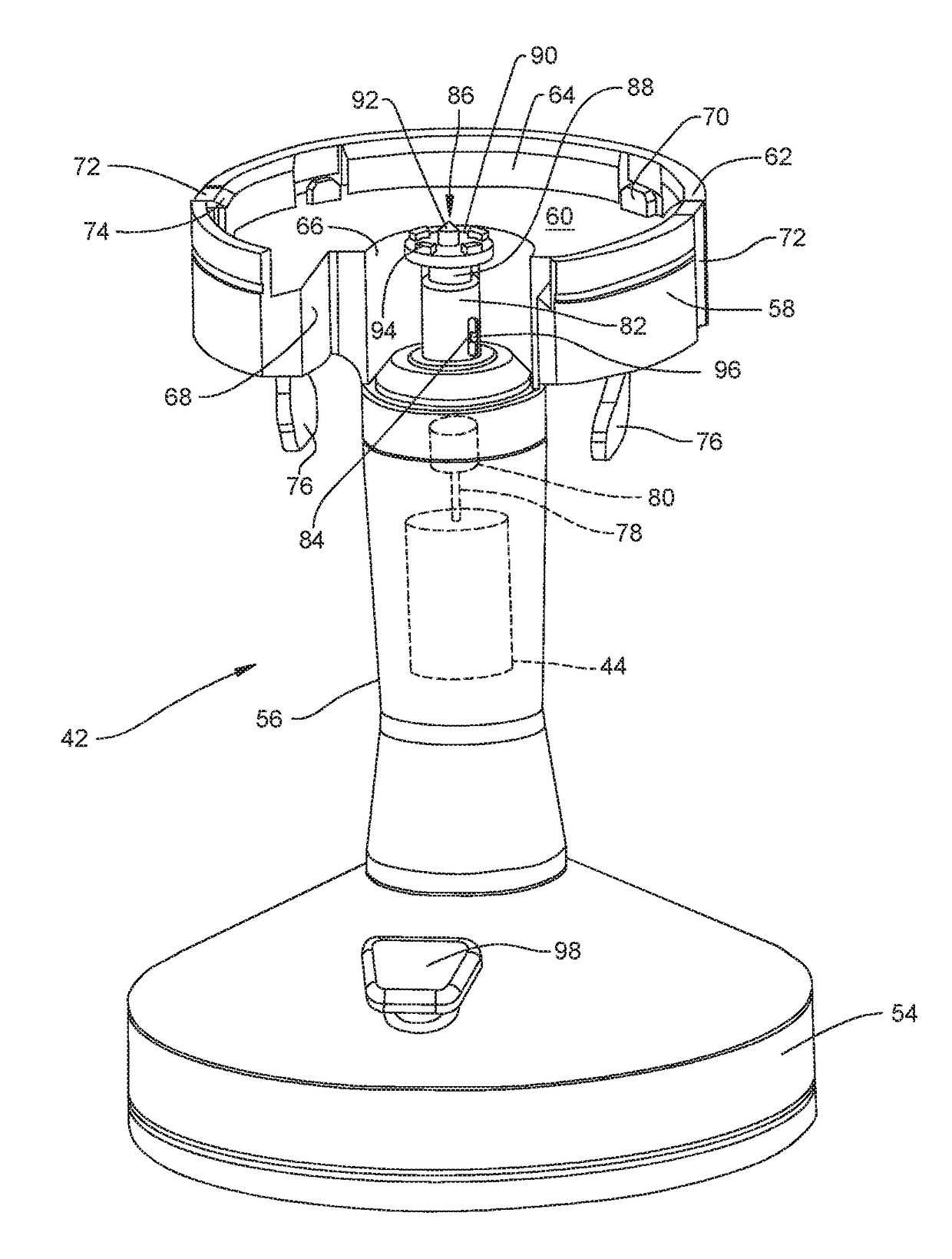 Bone cleaning assembly with a rotating cutter that is disposed in a rotating shaving tube that rotates independently of the rotating cutter