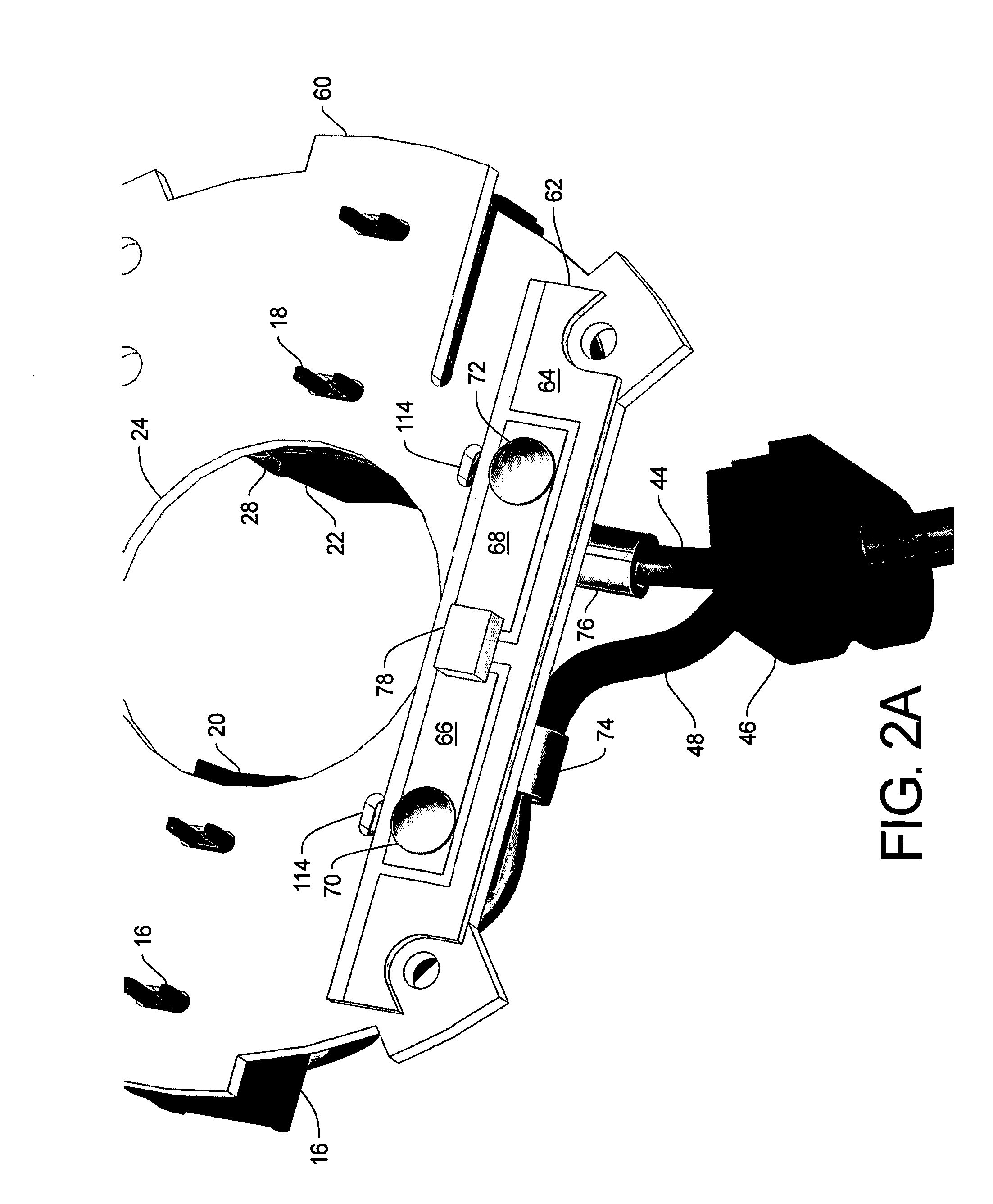 Brush card assembly with add-on EMI suppression card