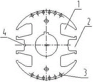 Two-pole generator