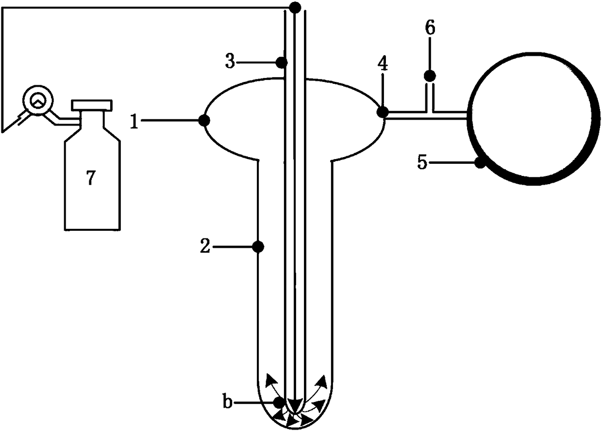 Sampling method for rapid detection of volatile organic compounds in liquid by direct mass spectrometry