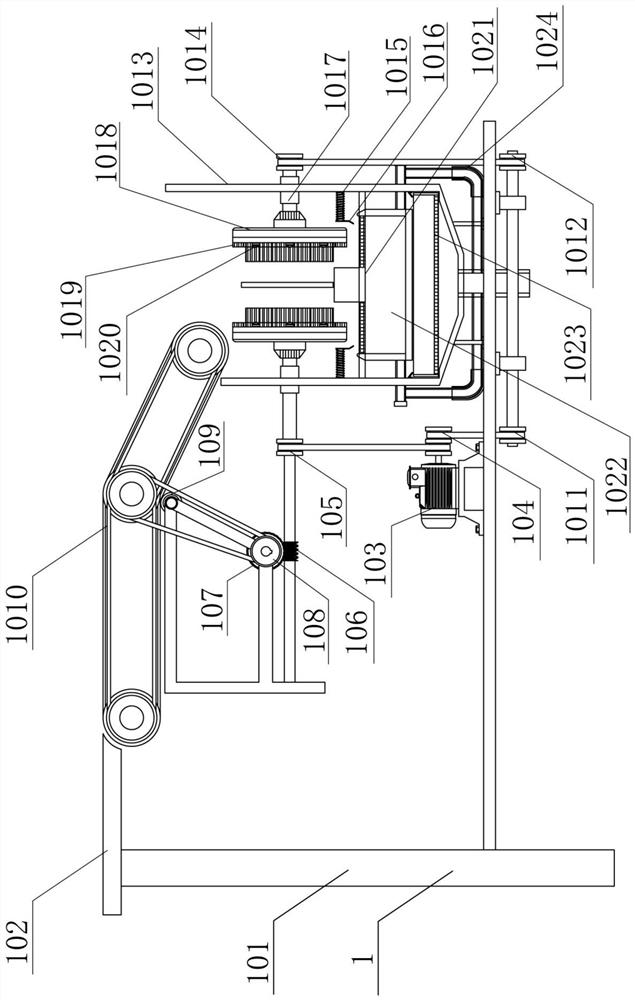 A secondary shaping device for fiberboard composite board