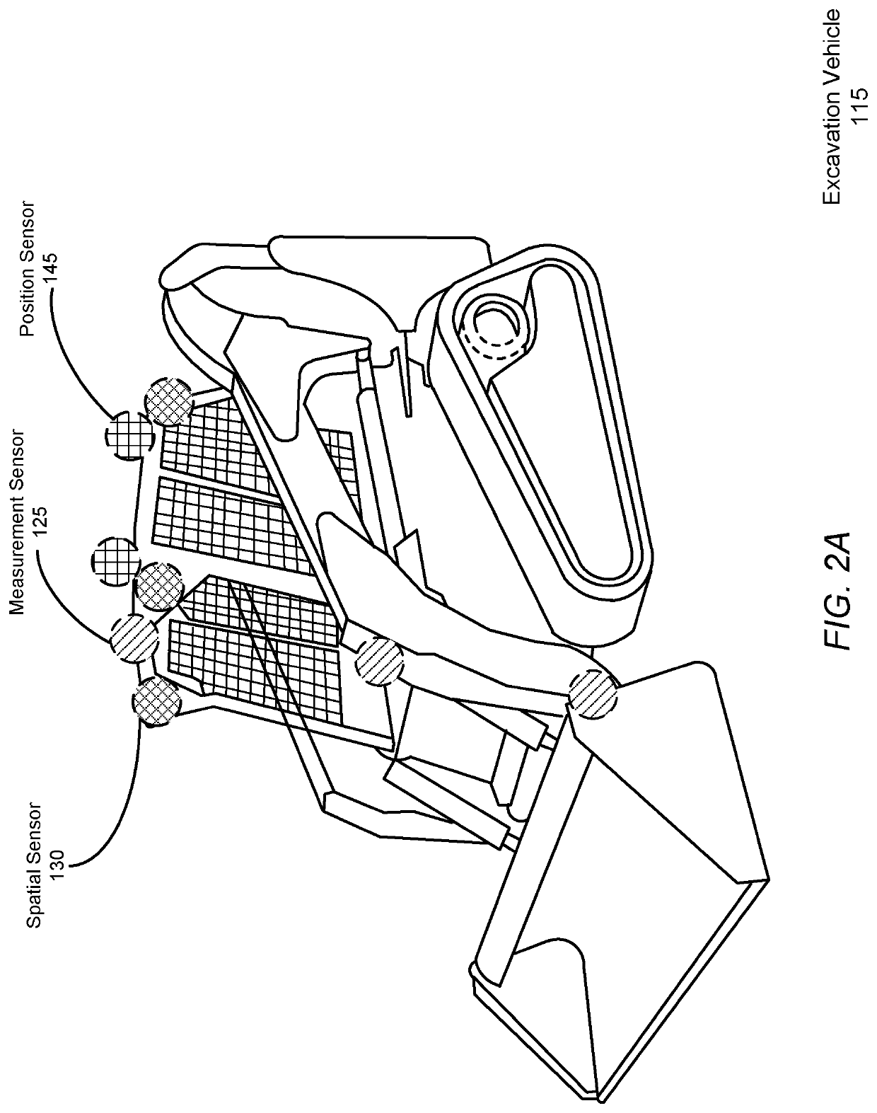 Filling earth at a location within a dig site using an excavation vehicle