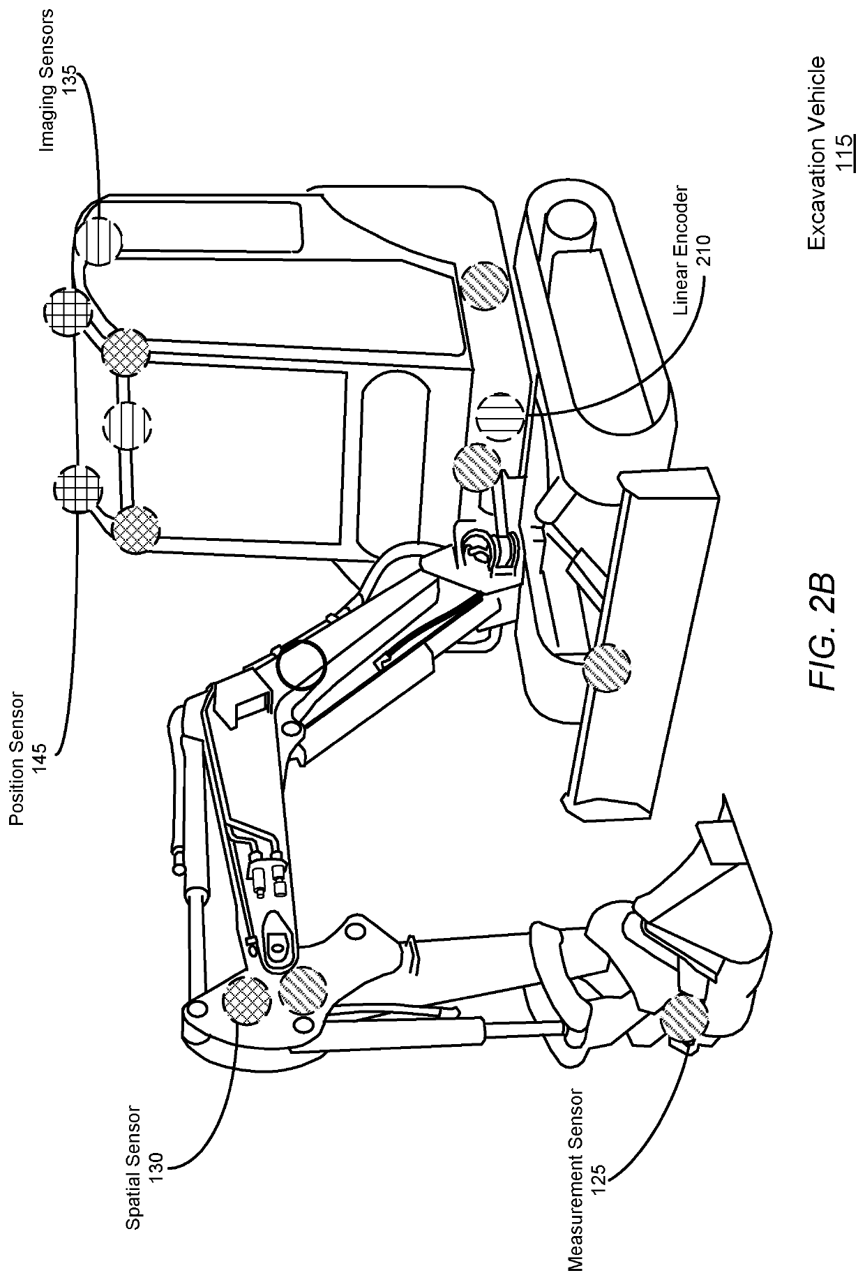 Filling earth at a location within a dig site using an excavation vehicle