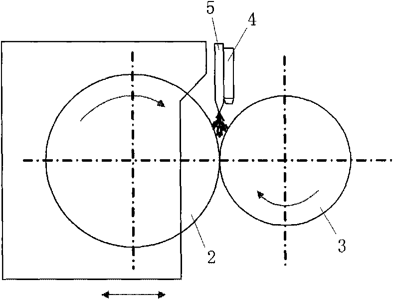 Dry-cold grinding device for grinding machine