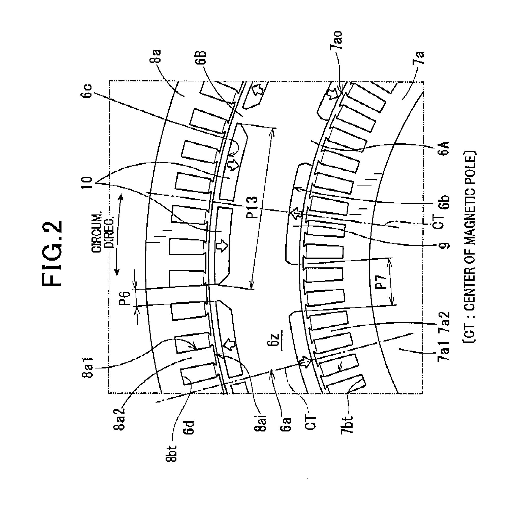 Multi-gap type rotary electric machine