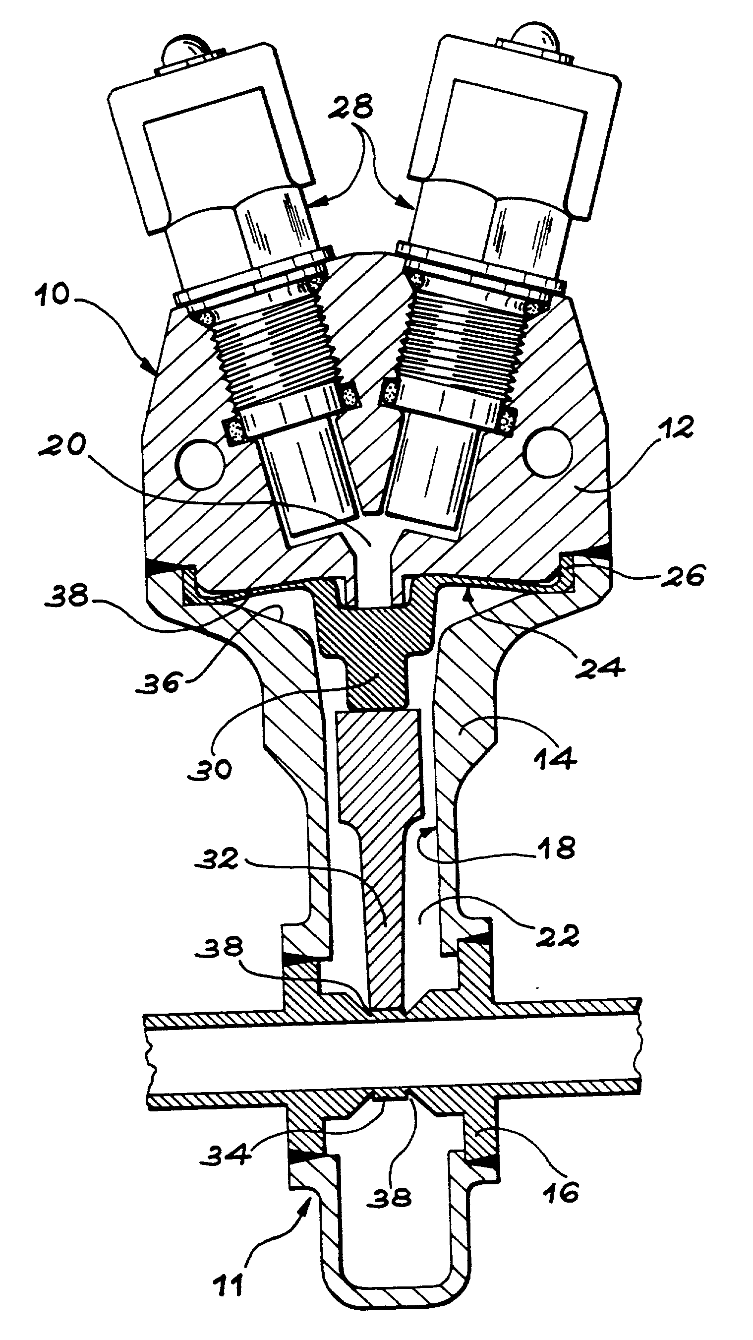 Pyrotechnic actuator with a deformable membrane