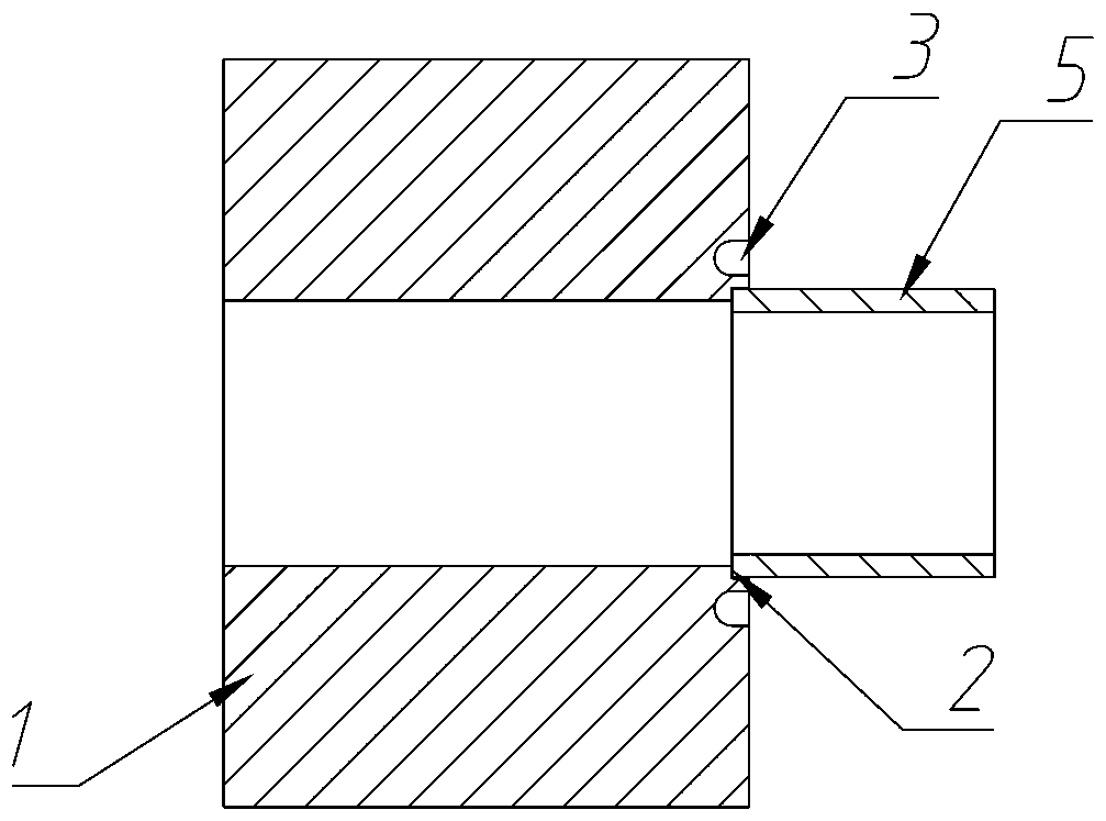 Inner hole welding protection tool and inner hole welding method