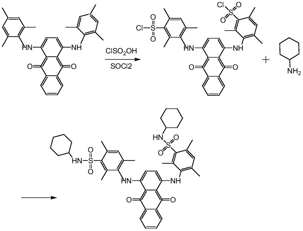 A kind of preparation method of dye