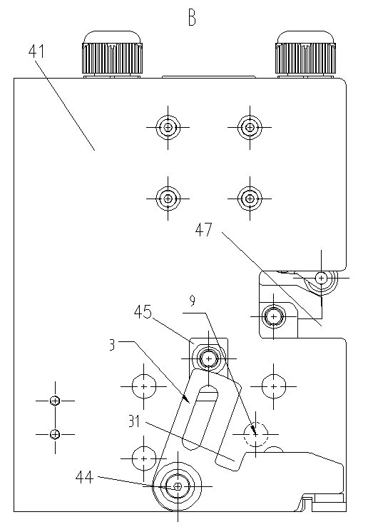 Sliding door lock for half-height safety door