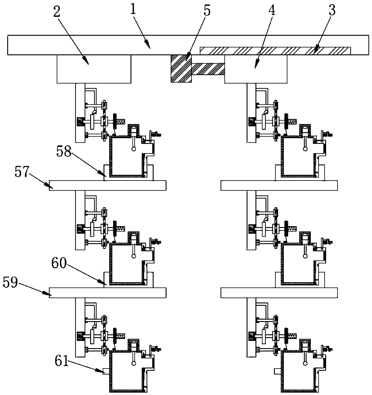 Multi-point and multi-depth water body sampling equipment and sampling method thereof