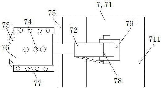 Hoisted feeding device for horizontal double-linkage bending machine