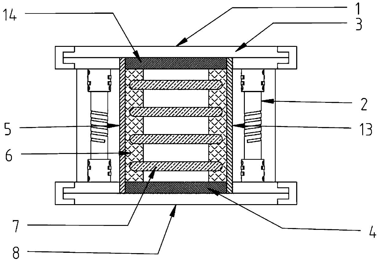 Totally-enclosed fireproof flame-retardant bus duct