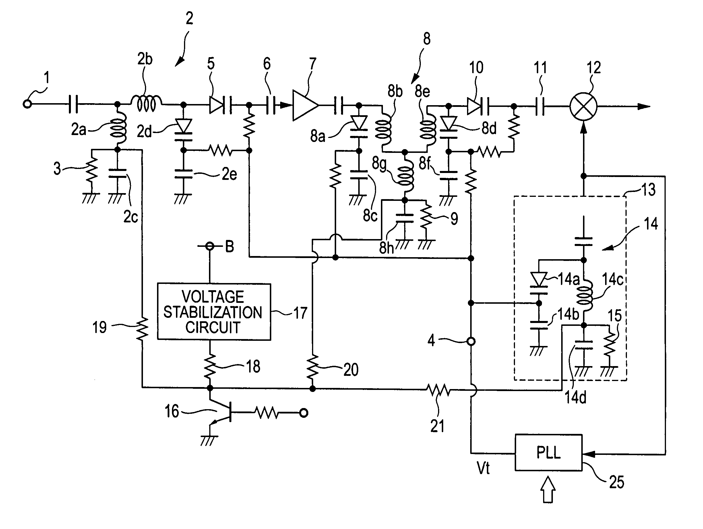 Wide-frequency-range television tuner