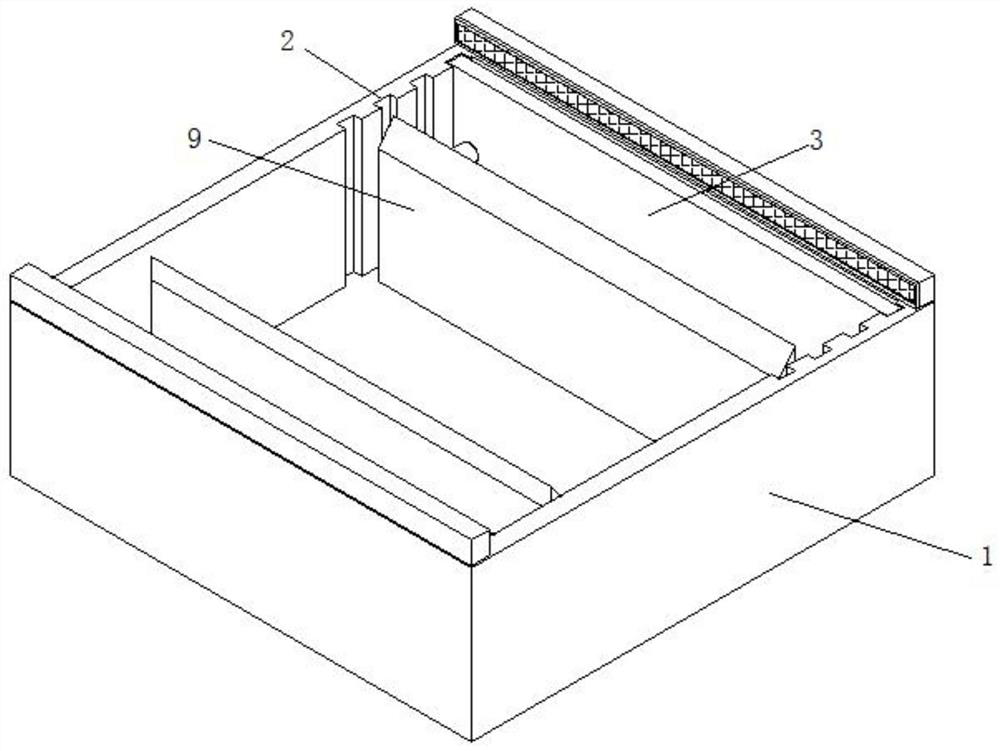 Laminating and heat-sealing clamping mechanism for lead-acid storage battery