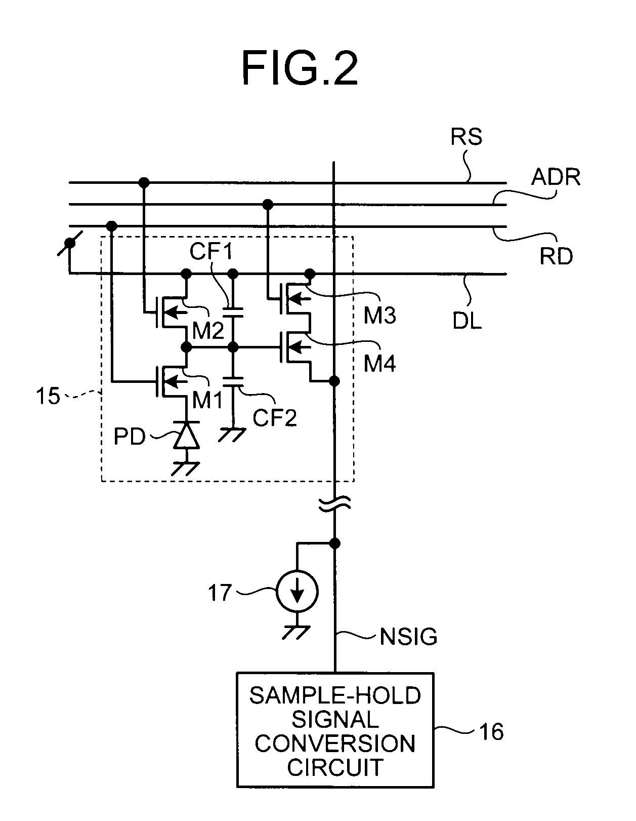 Power-supply-noise cancelling circuit and solid-state imaging device