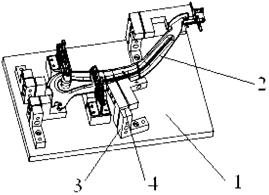 Automobile pedal welding fixture