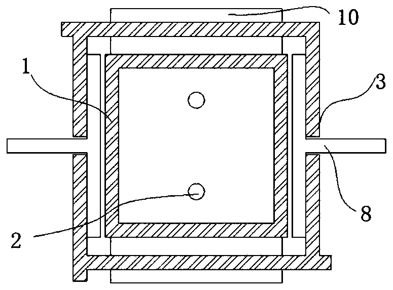 Non-prestress self-resetting energy dissipation supporting device provided with variable friction damper