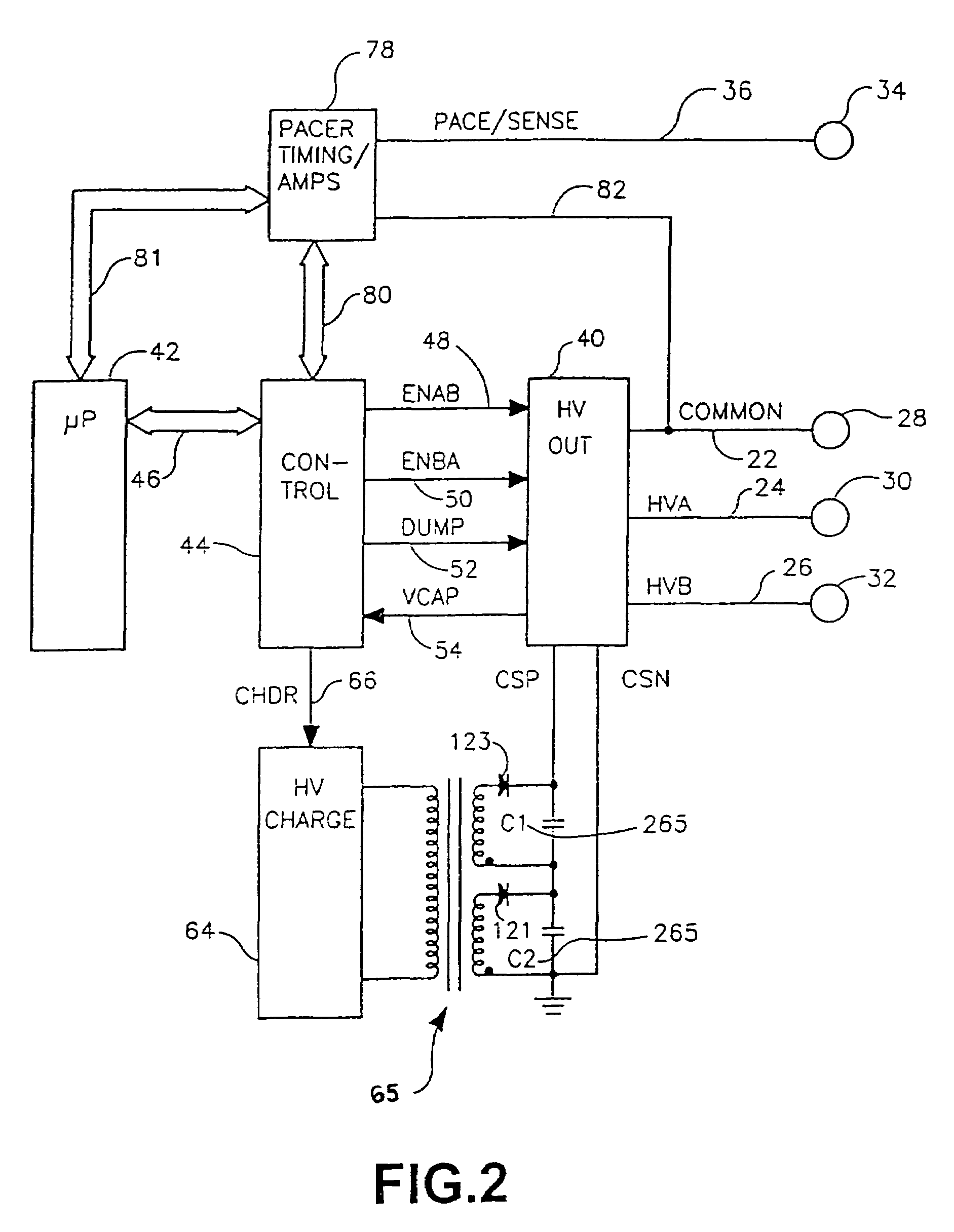 Implantable medical device having flat electrolytic capacitor with differing sized anode and cathode layers