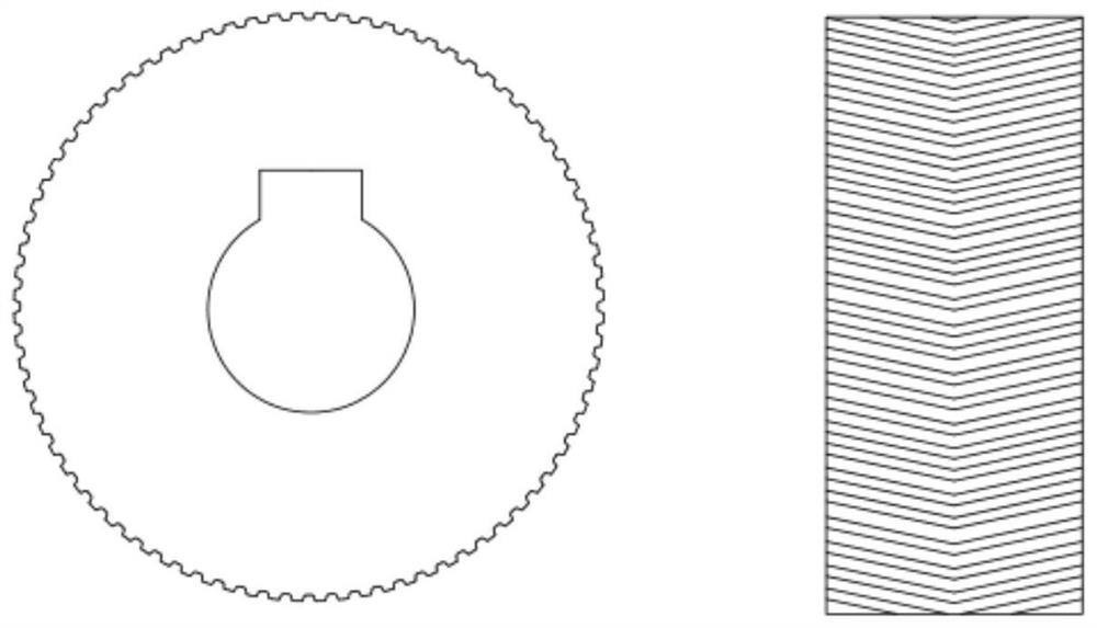 Gear transmission type film synchronous two-way stretching device and matched technological method thereof