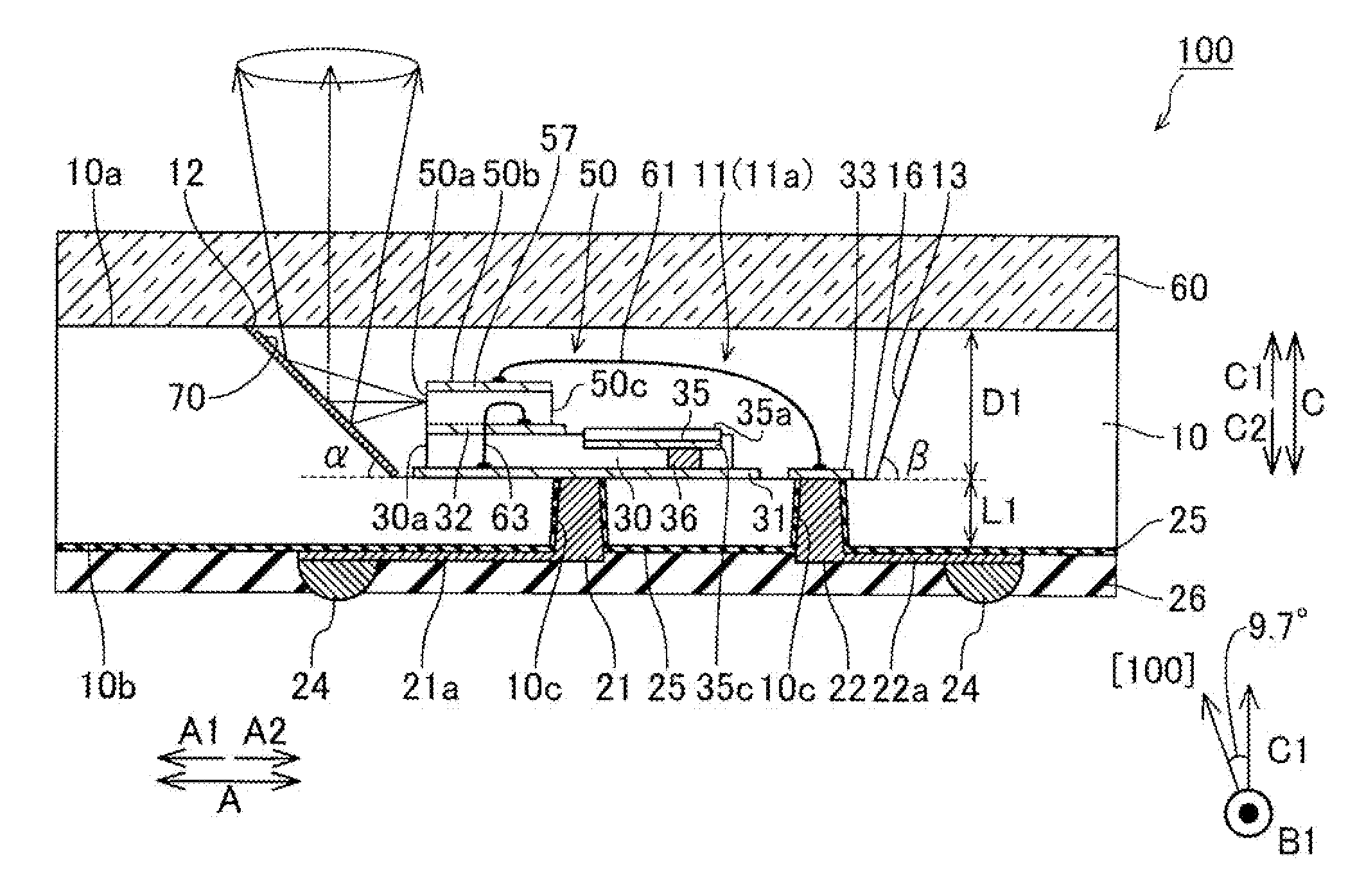 Semiconductor laser device, optical pickup device and semiconductor device