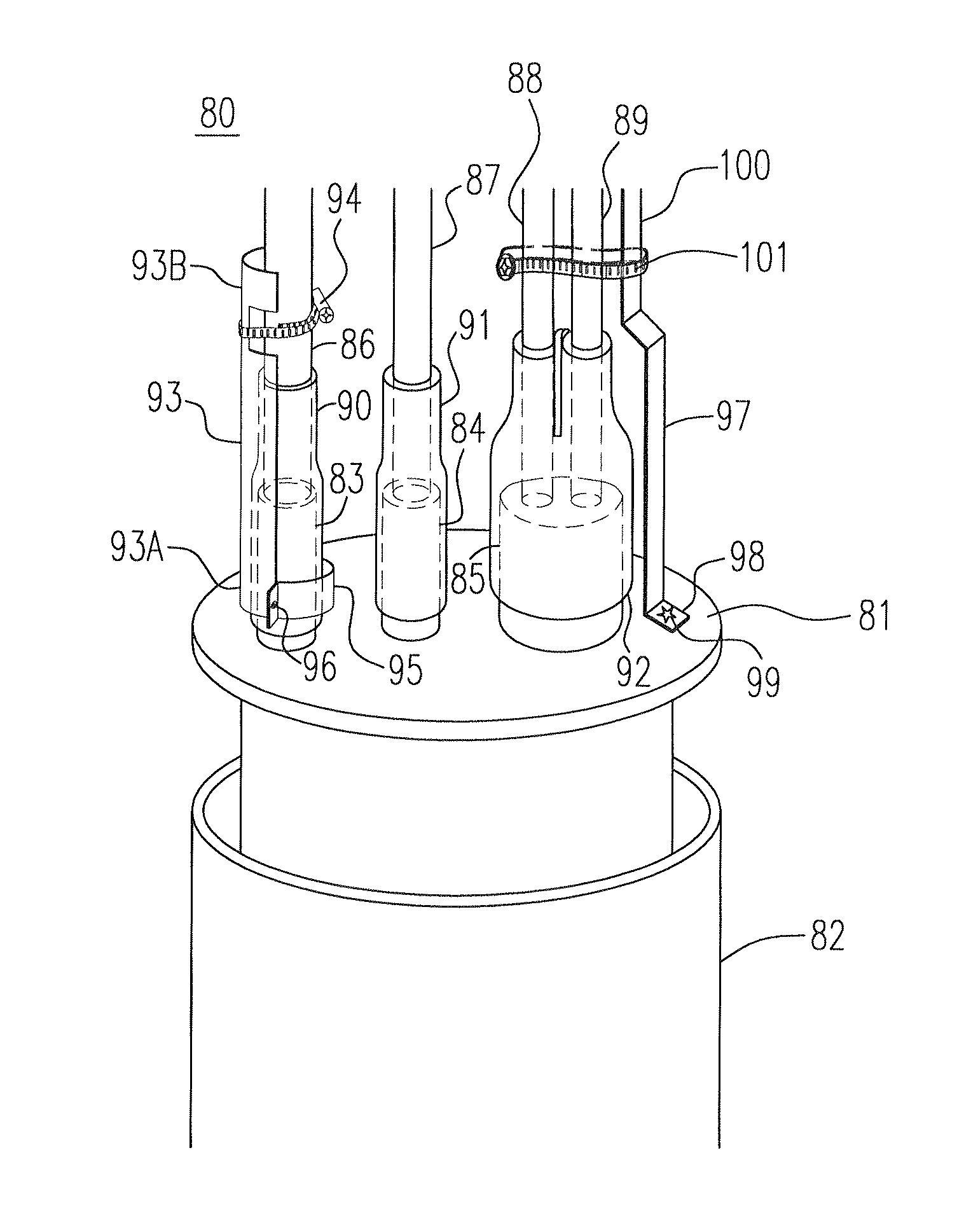 Communication cable connection box with waterproof device of elastic rubber shrinking pipe