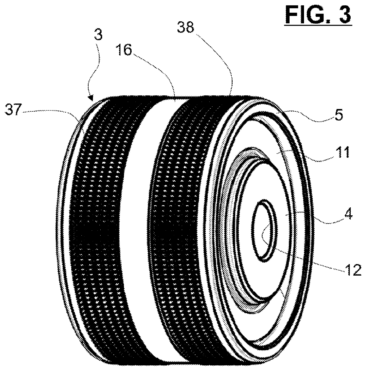 Pulley device, in particular for tensioning idler or runner roller