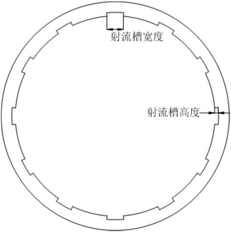 Centrifugal pump pressure water chamber for suppressing eddy current and centrifugal pump with same