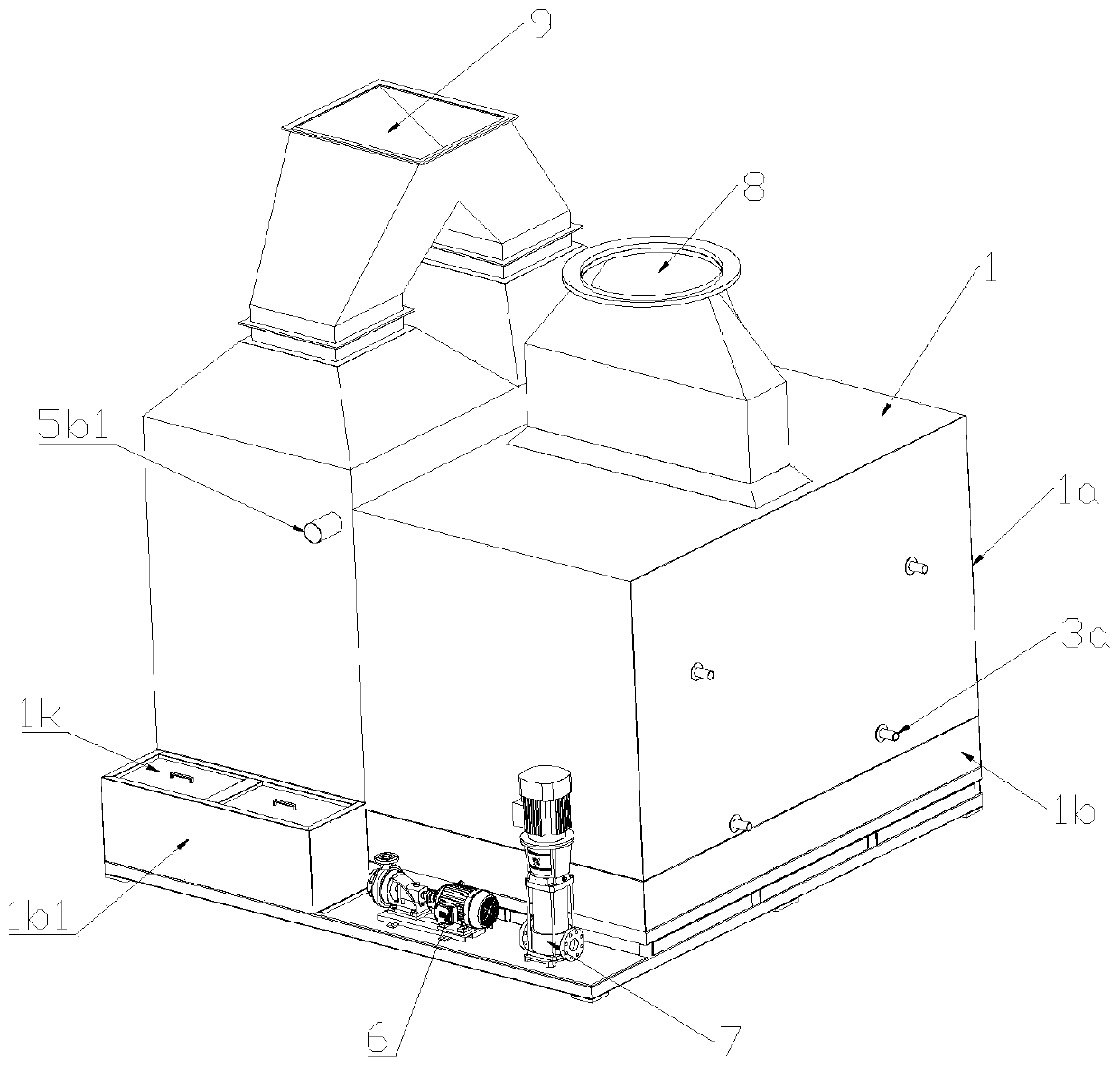 Device for removing paint mist