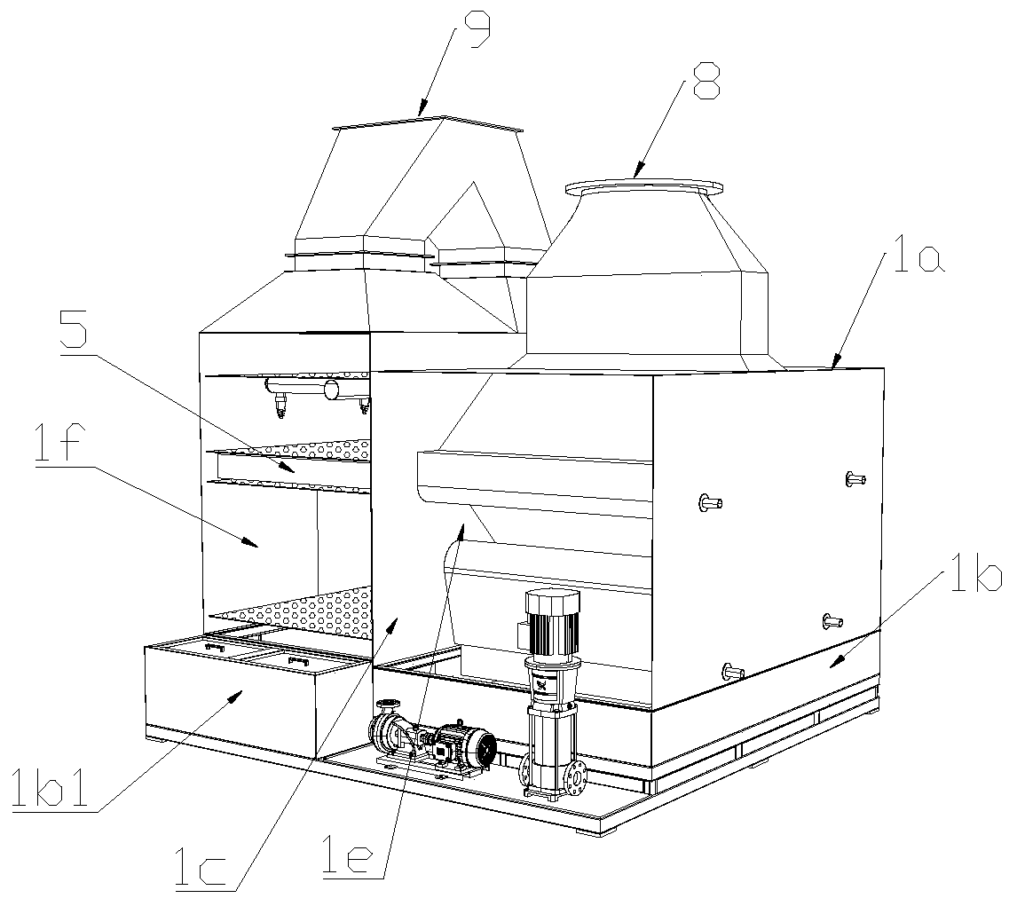 Device for removing paint mist