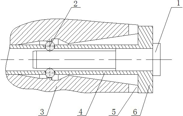 Processing center spindle inner bore checking fixture