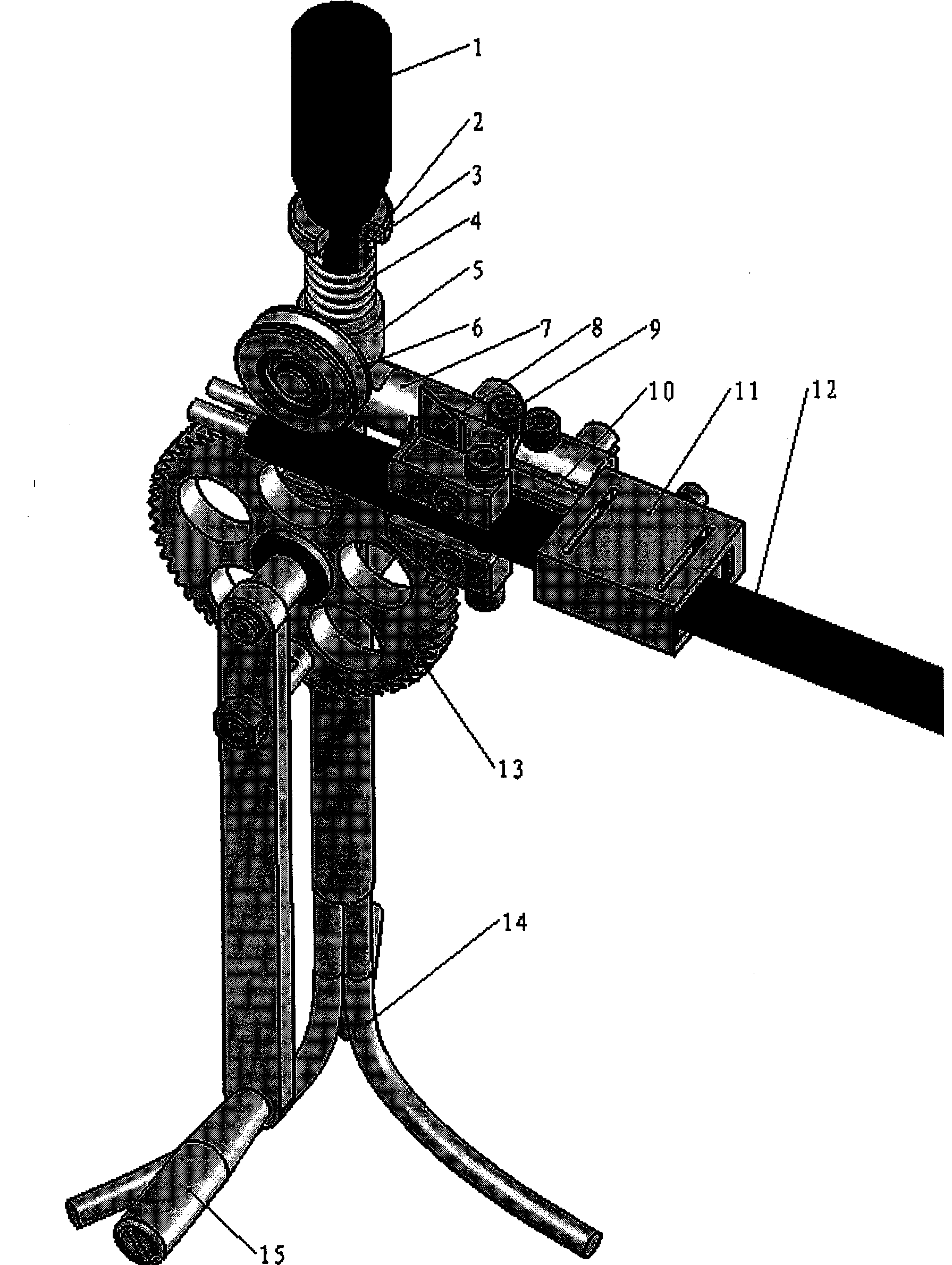 8-shaped self-bearing aerial fiber cable catenary dissector