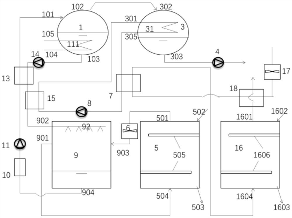 Open type absorption heat pump sludge drying system and using method