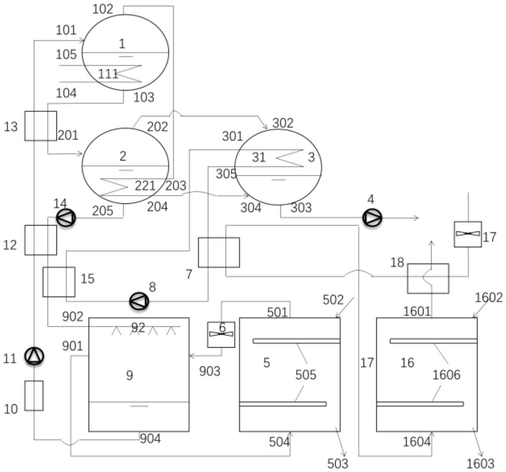 Open type absorption heat pump sludge drying system and using method